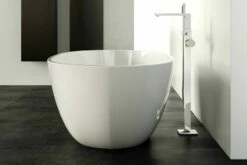 WetStyle BBE01-L-PC-COP-MA BE Collection 66"L X 34"W X 22"H Left-Side Freestanding Soaking Bathtub In Matte White -AF SUPPLY Sales Store bbe01lpcmwcop 3