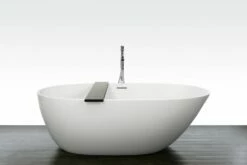 WetStyle BBE01-R-PC-COP-MA BE Collection 66"L X 34"W X 22"H Right-Side Freestanding Soaking Bathtub In Matte White
