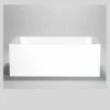 Blu Bathworks BT0102.01-01G-KS 59-1/2" L X 30" W X 21-3/4" H Freestanding Bathtub In Gloss White