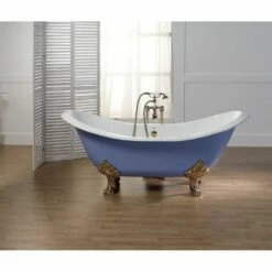 Cheviot 2150-WC-0-PN REGENCY Cast Iron Bathtub With Lion Feet