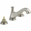 Delta 3595LF-SSMPU-LHP Cassidy Two Handle Widespread Bathroom Faucet - Low Arc Spout - Less Handles In Stainless -AF SUPPLY Sales Store del3595lfssmpulhp