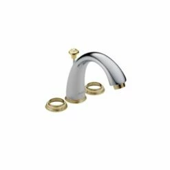 Delta 4530-CBLHP Innovations 1.5 GPM Two Handle Mini-Widespread Lavatory Faucet In Polished Chrome, Polished Bronze