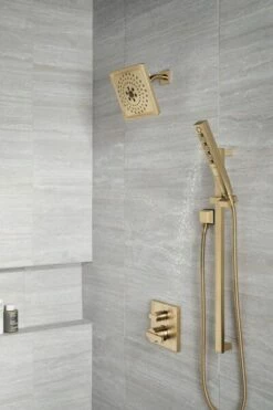 Delta 50570-CZ-PR Square Wall Elbow For Hand Shower In Lumicoat Champagne Bronze -AF SUPPLY Sales Store del50570czpr 1