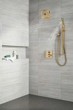 Delta 50570-CZ-PR Square Wall Elbow For Hand Shower In Lumicoat Champagne Bronze -AF SUPPLY Sales Store del50570czpr 3