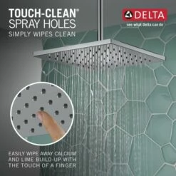 Delta 52159-PR 1.75 GPM Single-Setting Metal Raincan Shower Head In Lumicoat Chrome -AF SUPPLY Sales Store del52159pr 3