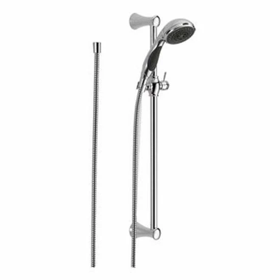 Delta 57014 Premium 3-Setting Slide Bar Hand Shower In Chrome 3 Delta 57014 Premium 3-Setting Slide Bar Hand Shower In Chrome