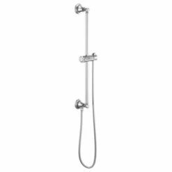 Briza 74795-PC Essential™ Classic Round Slide Bar With Hose In Polished Chrome