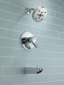 Delta T17461 Compel® 17 Series H2Okinetic® Tub And Shower Trim In Polished Chrome - Rough In Sold Separatly -AF SUPPLY Sales Store delt17461 2