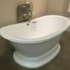 MITRA BY HYDRO SYSTEMS 72X38X24 FREE STANDING TUB SOLID SURFACE WHITE HAVE SOME DAMAGE ON BACK SEE PICTURES 2 MITRA BY HYDRO SYSTEMS 72X38X24 FREE STANDING TUB SOLID SURFACE WHITE HAVE SOME DAMAGE ON BACK SEE PICTURES -AF SUPPLY Sales Store display6