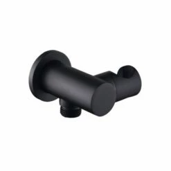 Emory And Bond EB11504BL Hand Shower Holder And Wall Outlet In Black