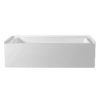 Emory And Bond EB409606 Comfort 60" L X 30" W X 18" H Skirted Alcove Acrylic Right Hand Tub With Flange Rectangular Design In White -AF SUPPLY Sales Store eb409606