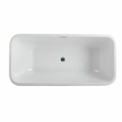 Emory And Bond EB41167 Mercer Free Standing Bath Tub 67"L X 28"W X 24"H, Acrylic, Glossy, Curved Oval, Center Drain, 71 Gallons 9 Emory And Bond EB41167 Mercer Free Standing Bath Tub 67"L X 28"W X 24"H, Acrylic, Glossy, Curved Oval, Center Drain, 71 Gallons -AF SUPPLY Sales Store eb41167