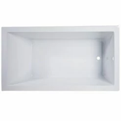 Emory And Bond EB5603000 Salem Drop In Bath Tub 60"L X 30"W X 19.5"H, Acrylic, Glossy, Rectangular, Reversible Drain, 66 Gallons