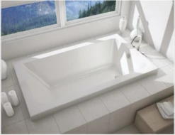Emory And Bond EB5603200 Salem Drop In Bath Tub 60"L X 32"W X 19.5"H, Acrylic, Glossy, Rectangular, Reversible Drain, 72 Gallons -AF SUPPLY Sales Store eb5603200 2