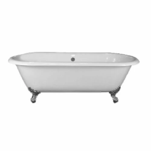 Emory & Bond EB70160PC Universal Cast Iron 61" Double Roll Top Claw Foot Tub With Chrome Feet 3 Emory & Bond EB70160PC Universal Cast Iron 61" Double Roll Top Claw Foot Tub With Chrome Feet