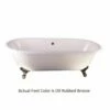 Emory & Bond EB70167ORB Universal Cast Iron 67" Double Roll Top Claw Foot Tub With Oil Rubbed Bronze Feet -AF SUPPLY Sales Store eb70167 1