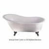 Emory & Bond EB70260ORB 61" Cast Iron Slipper Claw Foot Tub With Oil Rubbed Bronze Feet In White -AF SUPPLY Sales Store eb70260 2