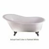 Emory & Bond EB70260WH 61" Cast Iron Slipper Claw Foot Tub With White Feet In White 2 Emory & Bond EB70260WH 61" Cast Iron Slipper Claw Foot Tub With White Feet In White -AF SUPPLY Sales Store eb70260 3
