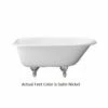 Emory & Bond EB70360SN Cast Iron Roll Top Soaking Claw Foot Tub With Satin Nickel Feet -AF SUPPLY Sales Store eb70360 2