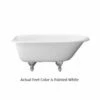 Emory & Bond EB70360WH Cast Iron Roll Top Soaking Claw Foot Tub With White Feet -AF SUPPLY Sales Store eb70360 5