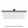 Emory And Bond EB840312BLK Square 8" Shower Head In Matte Black -AF SUPPLY Sales Store eb840312blk