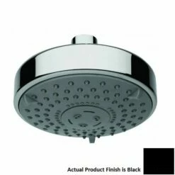 Emory & Bond EBA33SH07BL 4 3/4" Dia 3 Function Shower Head 1.75 GPF In Black