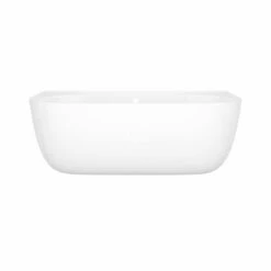 Rohl ELD-N-SW-OF Victoria + Albert Eldon 68-7/8" X 33-1/2" Freestanding Soaking Bathtub In Volcanic Limestone With Overflow Hole In Gloss White