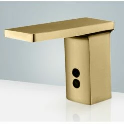 Fontana FS1101 Commercial 4.92" L X 6.69" H Automatic Sensor Faucet In Brushed Gold