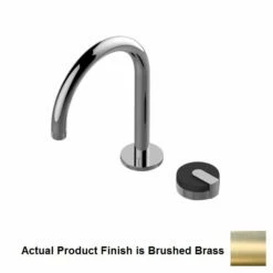 Graff G-11522-R2MB-L1BB-BB MOD+ 8 15/16" H, 1.2 GPM 2 Hole Lavatory Faucet In Brushed Brass