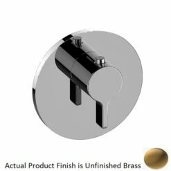Graff G-8037-LM46E-UB-T Terra M-Series Thermostatic Valve Trim With Handle In Unfinished Brass