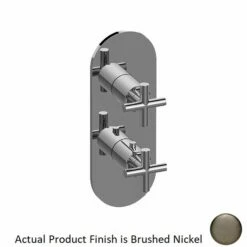 Graff G-8047-C17E0-BNI-T M.E. M-Series Valve Trim With Two Handles In Brushed Nickel