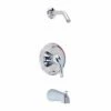 Gerber G00G9013LS Maxwell 7-1/4" H X 8-1/4" W Single Handle Tub And Shower Trim Kit With Diverter On Spout Less Showerhead In Polished Chrome -AF SUPPLY Sales Store g9013ls