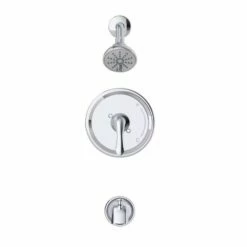 Gerber G00G9155TC Viper 1.75 GPM, 6-8/9" H X 7-1/2" W Single Handle Tub And Shower Trim Kit And Treysta Cartridge In Polished Chrome