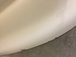 MITRA BY HYDRO SYSTEMS 72X38X24 FREE STANDING TUB SOLID SURFACE WHITE HAVE SOME DAMAGE ON BACK SEE PICTURES -AF SUPPLY Sales Store hydro2