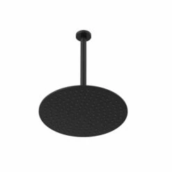 Phylrich K832/040 1.75 GPM 12" Round Ceiling Mounted Shower Head In Matte Black