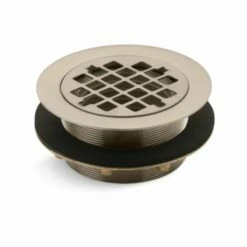 Kohler K9132-VNT Devonshire Inside Caulk Brass Shower Drain In Vintage Nickel