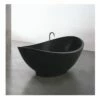 Rapsel LAMI 027 Lavasca Mini 71" L X 36" W X 28" H Freestanding Bathtub In Matte Black -AF SUPPLY Sales Store lami027 2