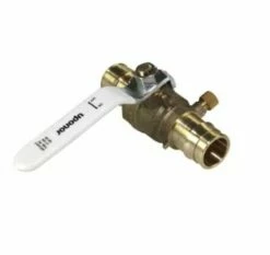 Uponor LFR4811010 ProPEX 1-23/50" W X 4-1/5" L Full Port Residential Lead Free Single Handle Ball Valves In Brass