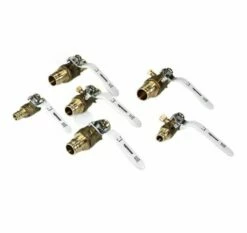 Uponor LFR4817575 ProPEX 2-11/25"W X 6-1/25"L Lead Free Residential Full Port Ball Valves In Brass