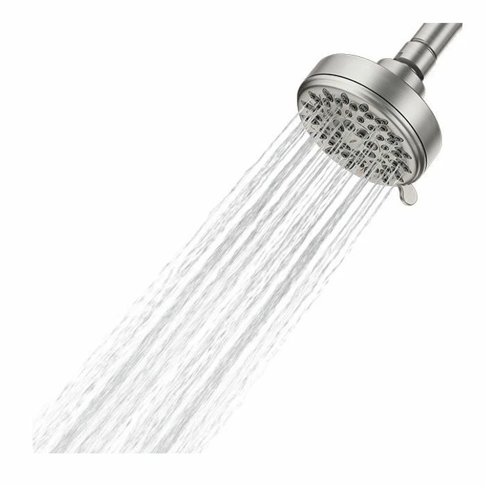 Moen 20090SRN 2.5 GPM Ignite™ Resist 3-3/4" D Spray Spot Wall Mounted Five Function Shower Head In Brushed Nickel 5 Moen 20090SRN 2.5 GPM Ignite™ Resist 3-3/4" D Spray Spot Wall Mounted Five Function Shower Head In Brushed Nickel - Image 3