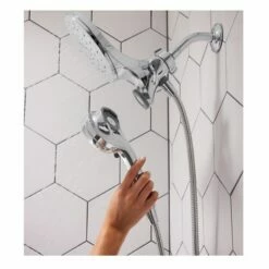 Moen 26010 Engage™ 1.75 GPM Wall Mounted Six Function Standard Shower Head With Hand Shower In Chrome -AF SUPPLY Sales Store moe26010 3