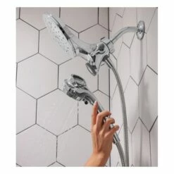 Moen 26010 Engage™ 1.75 GPM Wall Mounted Six Function Standard Shower Head With Hand Shower In Chrome -AF SUPPLY Sales Store moe26010 4