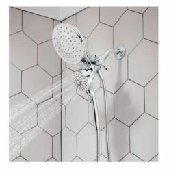 Moen 26010 Engage™ 1.75 GPM Wall Mounted Six Function Standard Shower Head With Hand Shower In Chrome -AF SUPPLY Sales Store moe26010 5