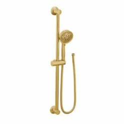 Moen 3667EPB 1.75 GPM Wall Mounted Eco-Performance Four Function Hand Shower With Slide Bar In Brushed Gold