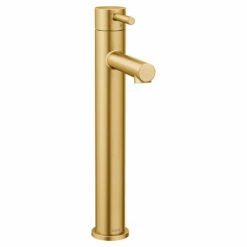 Moen 6192BG Align One-Handle Vessel High Arc Bathroom Faucet In Brushed Gold