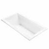 MTI Baths MTDS-96 Andrea 6 60" L X 32" W X 18.25" D Drop-In Or Undermount Designer Tub In White -AF SUPPLY Sales Store mtispo03