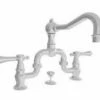 Newport Brass 1030B/26 Chesterfeild 9-1/3 Inch Double Handle Widespread Lavatory Bathroom Faucet With Metal Lever Handles In Polished Chrome