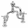 Newport Brass 930B/07 Chesterfield Double Handle Widespread Lavatory Faucet With Metal Cross Handles In English Bronze