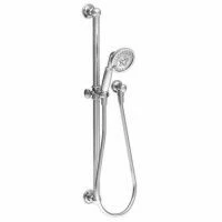 Newport Brass 280L/26 Slide Bar With Multifunction Hand Shower Set In Polished Chrome