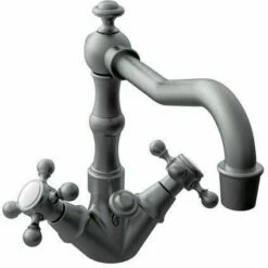 Newport Brass 932/15S Double Handle Single Hole Lavatory Faucet W/ Metal Cross Handles In Satin Nickel